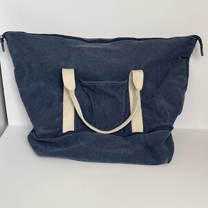 Lo & Sons Blue Canvas Weekender Bag